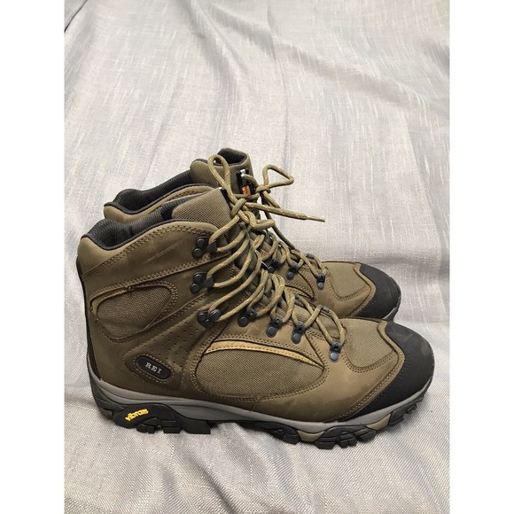 REI Shoes Rei Monarch Iv Goretex Leather Hiking Boots Olive Green